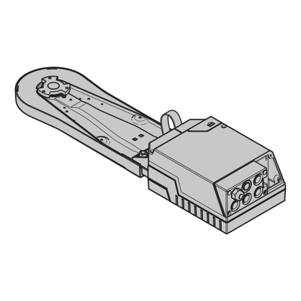Napęd WA 300 S4, do H4, HU4 (LH – RM ≤ 1560 mm), V6, VU6 (RM ≤ 2500 mm), prowadzenie N2, z adapterem łańcucha, WE i = 3,6 (rozryglowanie konserwacyjne)