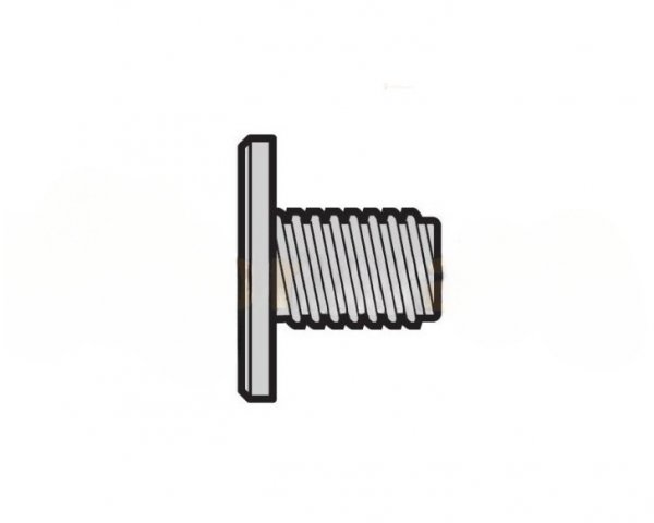 Śruba z łbem płaskim Torx M8 × 13 T30, ocynkowana