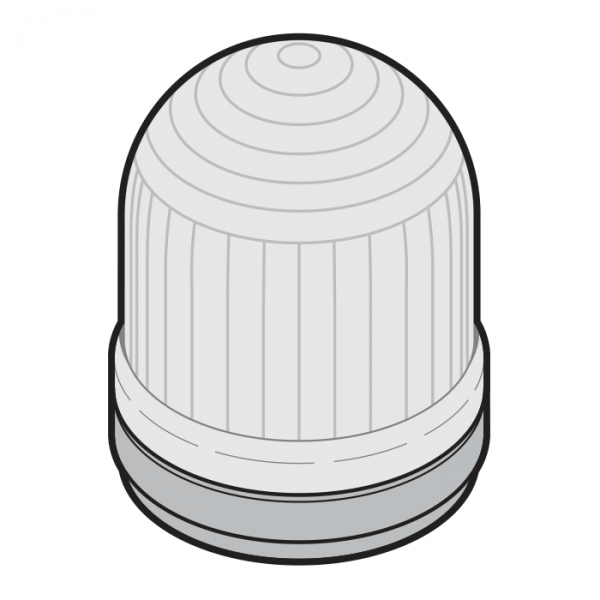 Lampa błyskowa 230 V AC, kolor pomarańczowy