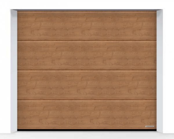 Brama LPU 42 3000 x 2250 mm, Przetłoczenia L, Decograin, Winchester Oak + prowadzenie Z