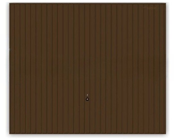 Brama uchylna N80, 2500 x 2250 mm, wzór 902, kolor RAL 8028 brązowy