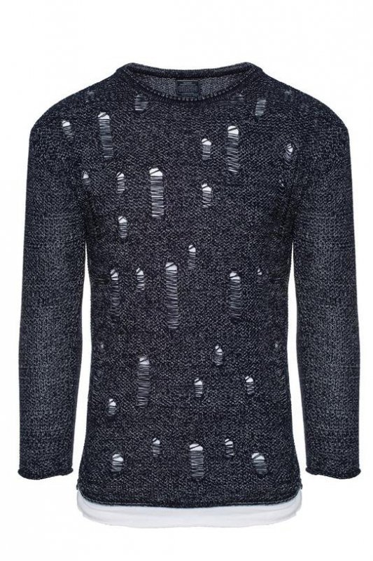 SWETER - GRANATOWY 27001-1