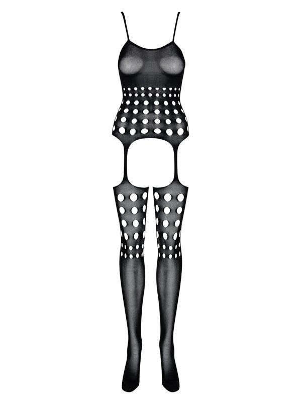 OBSESSIVE G310 BODYSTOCKING CZARNE WZORZYSTE 50005-9