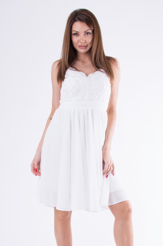 EVA&LOLA SUKIENKA BIAŁY 58007-4