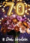 Karnet 3D W dniu 70 Urodzin
