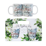 Komplet dwóch kubków w ozdobnym opakowaniu Idealna Żona Idealny Mąż