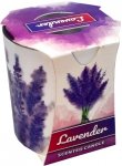 ŚWIECA SZKLANKA POWLEKANA VERONA A'1 LAVENDER