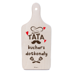 Deska kuchenna z nadrukiem  TATA kucharz doskonały.37x16,5x1,5 cm