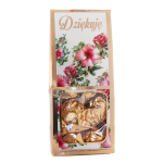 Pyszne pralinki w złotym opakowaniu - Dziękuję - hibiskus