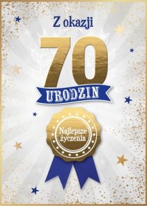 Kartka z kopertą Z Okazji Twoich 70 Urodzin