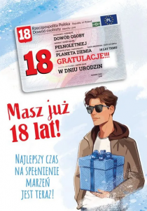 Karnet Masz już 18 lat z dowodem osobistym