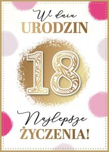 Karnet W Dniu 18 Urodzin