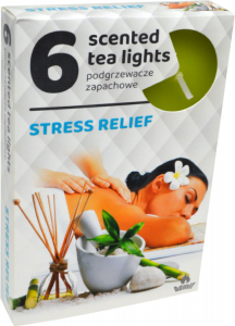 PODGRZEWACZ 6 SZTUK TEA LIGHT  ODPRĘŻAJĄCY