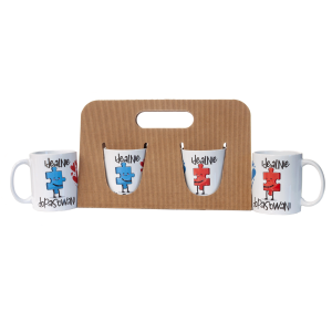 Komplet dwóch kubków w ozdobnym opakowaniu Idealnie Dopasowani