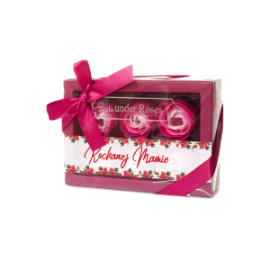 Zestaw 6 mydełek w kształcie róży Dla Kochanej Mamy