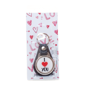 Brelok żelowy w dedykowanym opakowaniu I Love You - serce