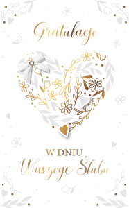 Karnet  Gratulacje W dniu Waszego Ślubu