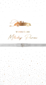 Karnet W Dniu Ślubu Młodej Parze