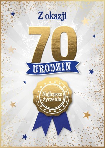 Kartka z kopertą Z Okazji Twoich 70 Urodzin