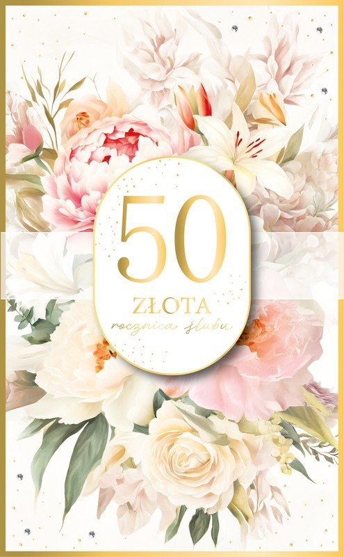 Karnet 50 Rocznica Ślubu.