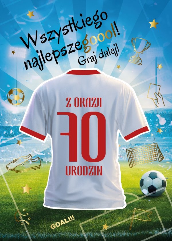 Kartka z kopertą Wszystkiego Najlepszego Z Okazji 70 Urodzin