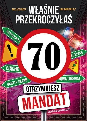 Kartka z kopertą Z Okazji Twoich 70 Urodzin