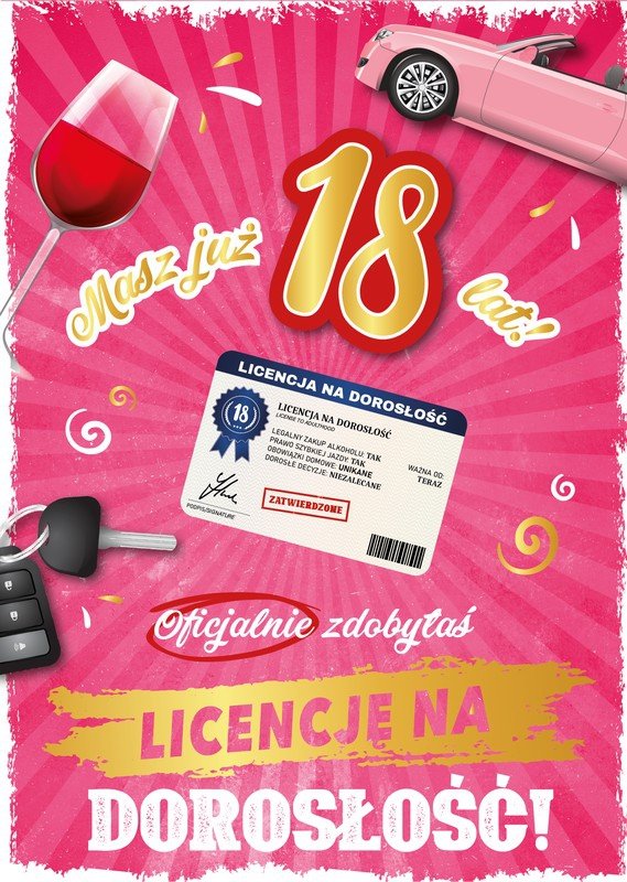 Karnet Masz już 18 Lat. Licencja na dorosłość