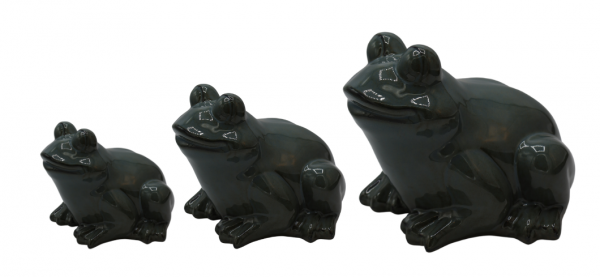 ŻABA CERAMICZNA ZIELONA ŚREDNIA 22x21x17,5 cm