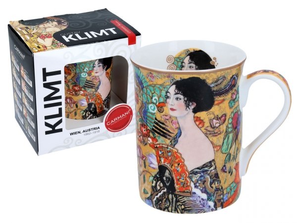 Kubek Classic New - G. Klimt, Kobieta z wachlarzem . 400ml