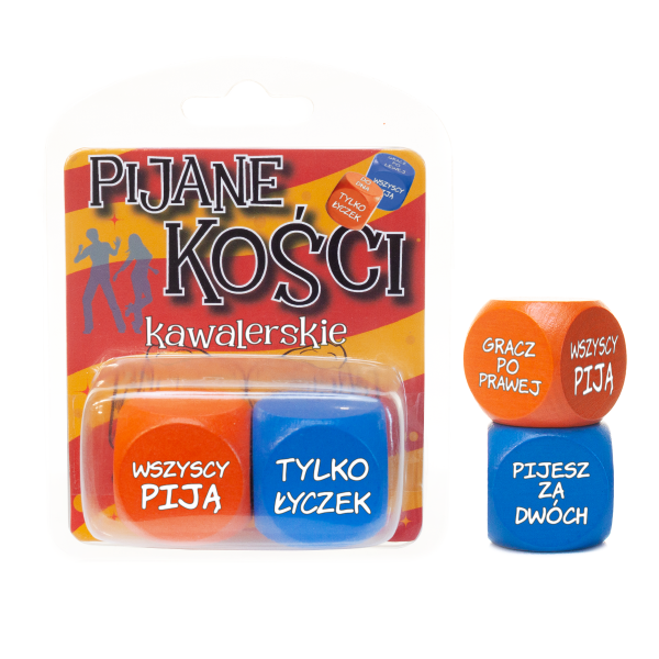 Zestaw Kości Imprezowych &quot;KAWALERSKIE&quot; Rozmiar produktu 10x12.5 cm