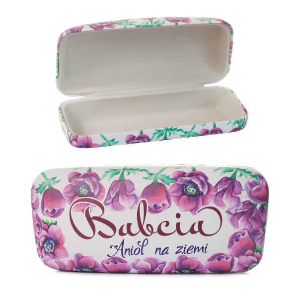Etui na okulary dla Babci z napisem BABCIA ANIOŁ NA ZIEMI