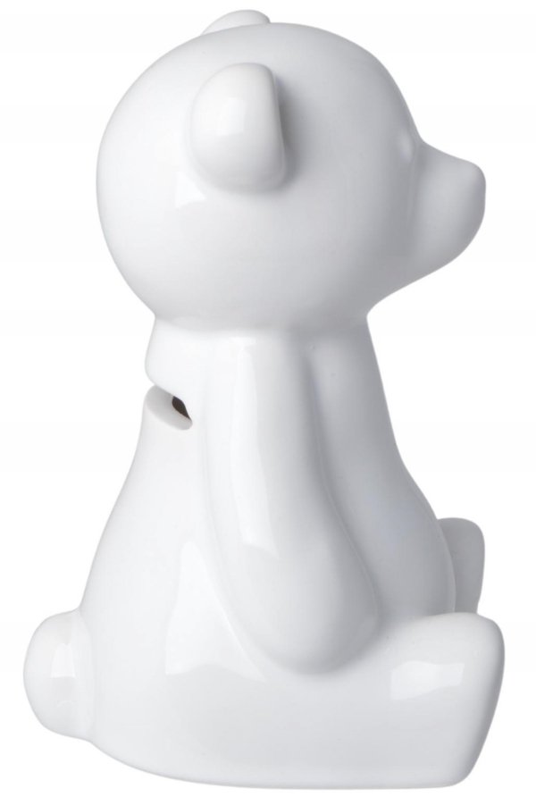 SKARBONKA CERAMICZNA MIŚ BIAŁY MAŁY 7,5x8x11,5 cm