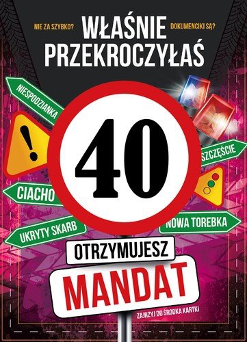 Kartka z kopertą Z Okazji Twoich 40 Urodzin
