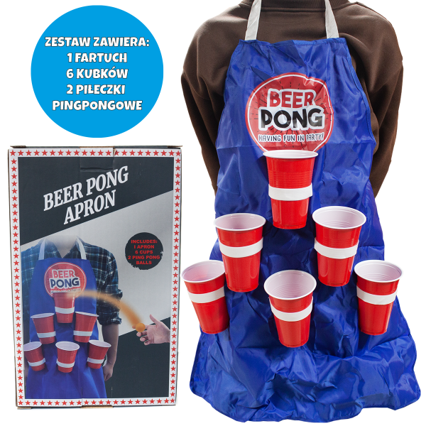 Fartuch kuchenny do gry w picie Beer Pong