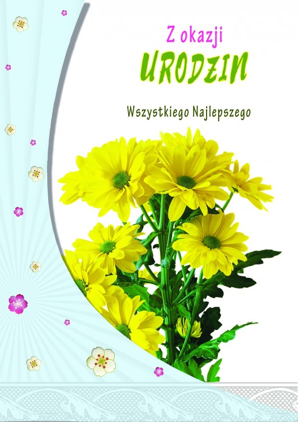 Karnet z kopertą &quot;Z okazji  Urodzin&quot;
