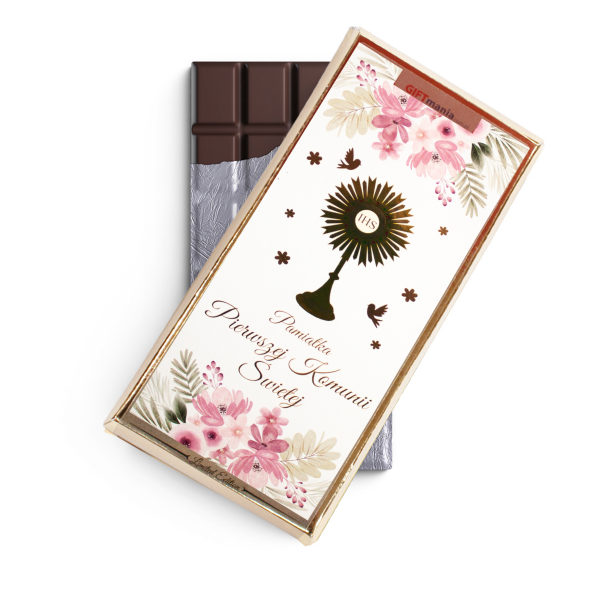 Czekolada mleczna w złotym opakowaniu