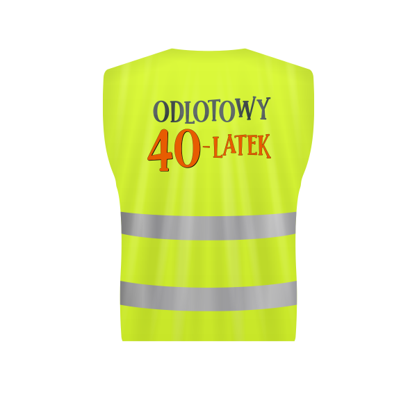 Kamizelka odblaskowa &quot;ODLOTOWY 40 - LATEK&quot;