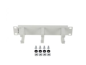 Organizer kabli Lanberg 19 1U z 3 metalowymi uchwytami typ B Szary