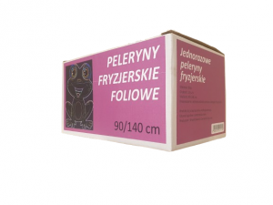PELERYNKI JEDNORAZOWE FOLIOWE BEZBARWNE 50szt pojedynczo składane.