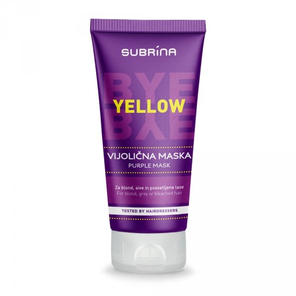 SUBRINA BYE BYE YELLOW Maska Blond 150 ml.