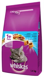 WHISKAS Adult 1,4kg - sucha karma dla kotów z tuńczykiem i warzywami