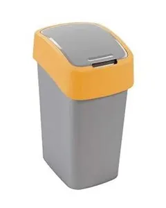 Curver Flip Bin Kosz Na Śmieci Szaro-Pomarańczowy 10l