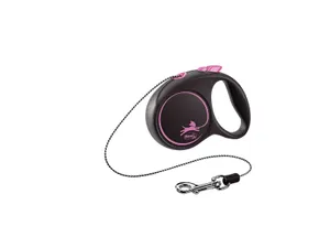 Flexi Smycz Black Design XS Linka 3m Do 8kg Różowa