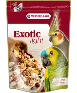 Versele-Laga Exotic Light - Mieszanka Z Prażonymi Ziarnami Dla Dużych I Średnich Papug 750g