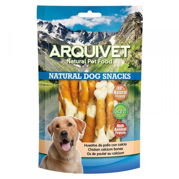 ARQUIVET Przysmak dla psa kostki owinięte kurczakiem 100g