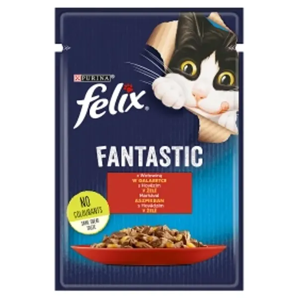 Felix Fantastic Wołowina W Galaretce 85g